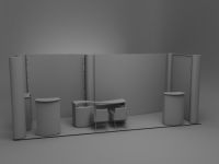 Stand expozitional custom 7 x 3,5 m pop-up display